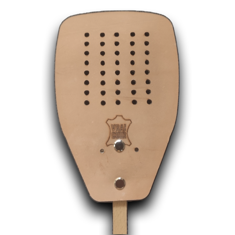 Tapette à Mouche en Cuir Personnalisable